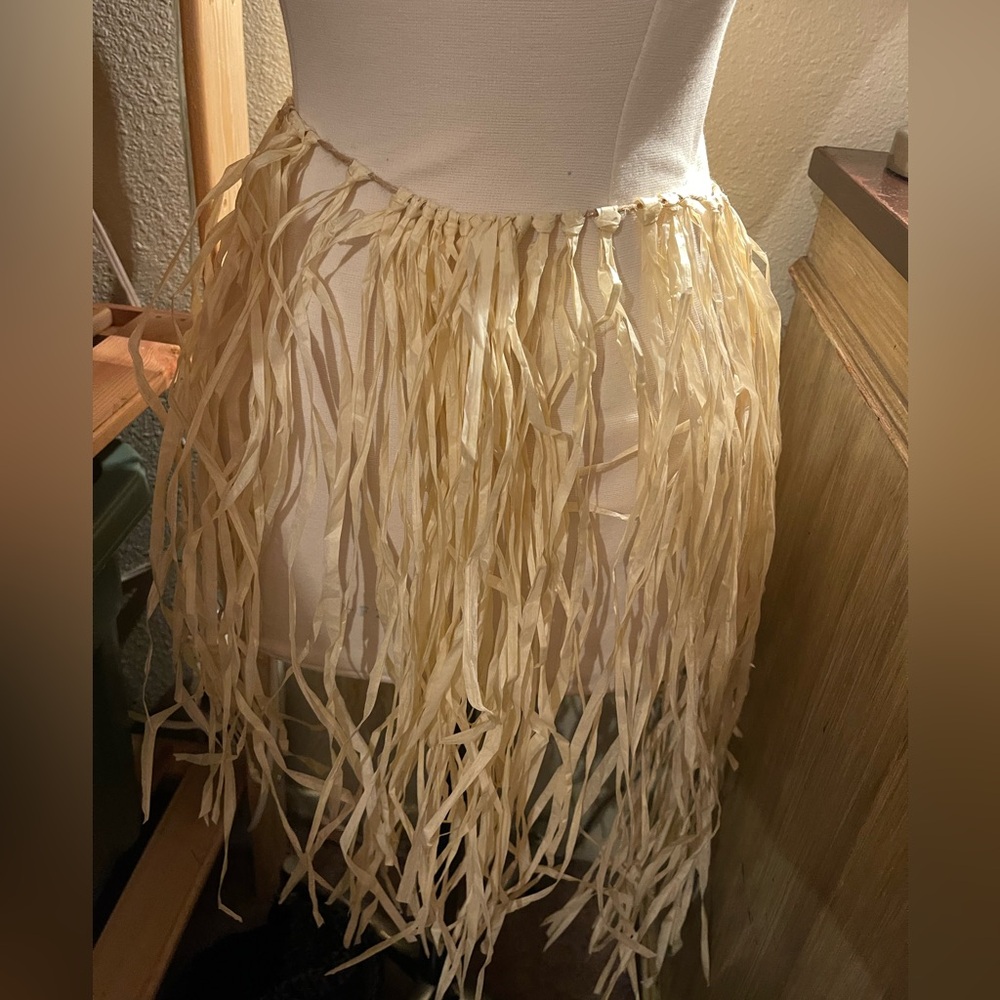 31x23” hula skirt unisex grass Hawaiian Halloween costume wrap tie